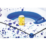 Nafukovacie koleso s operadlom Bestway bielo-modré